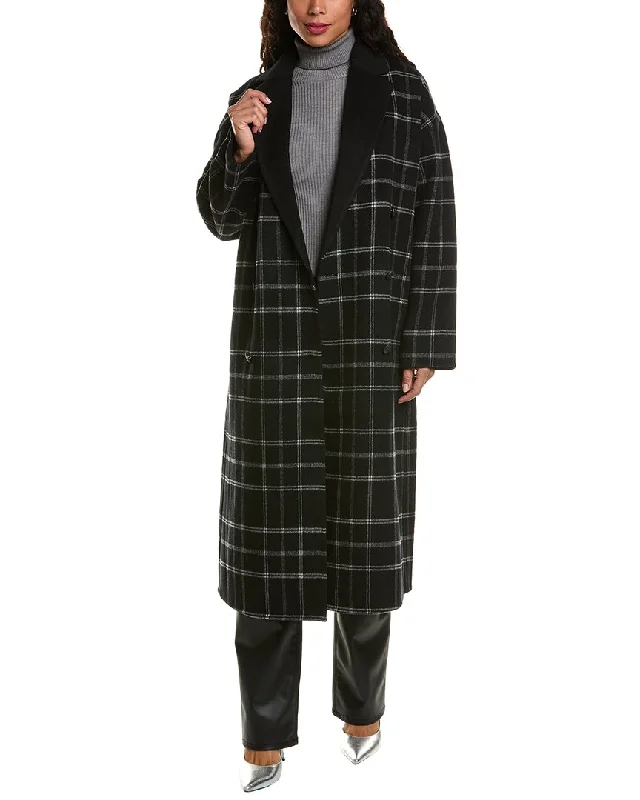 Bold Fashion rag & bone Thea Plaid Wool Coat