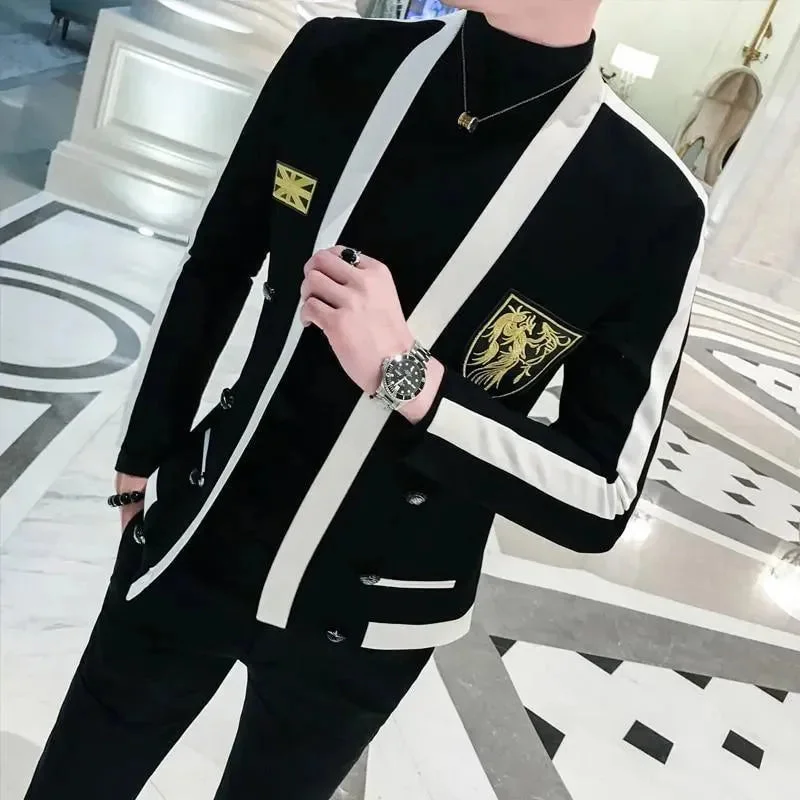 Fashion Frontiers Men Blazer - Embroidered Blazer