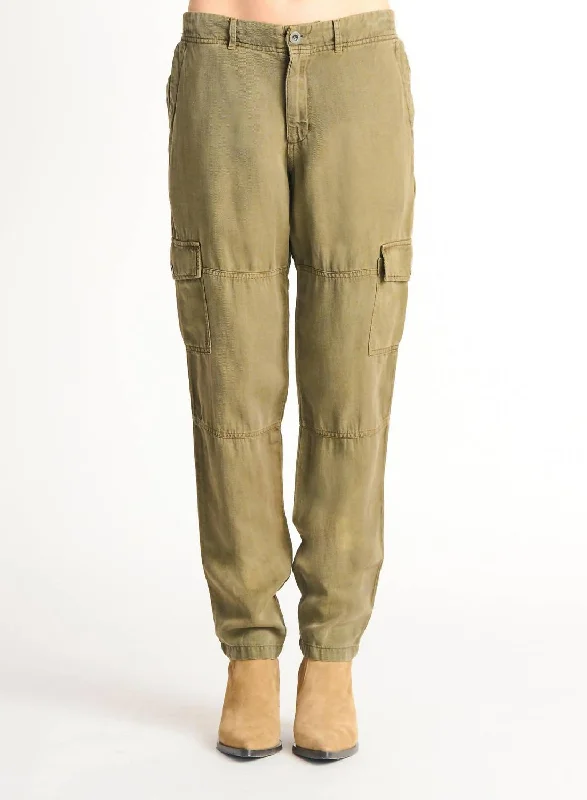 Elevated Style Straight Leg Cargo Pant In Olive