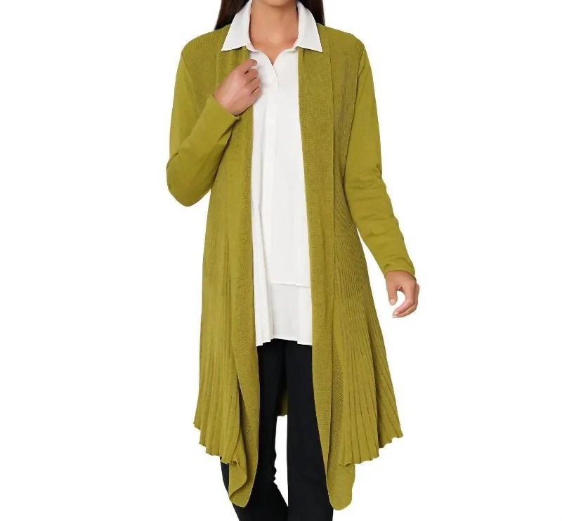 Evening Elegance Go To Cardigan In Peridot