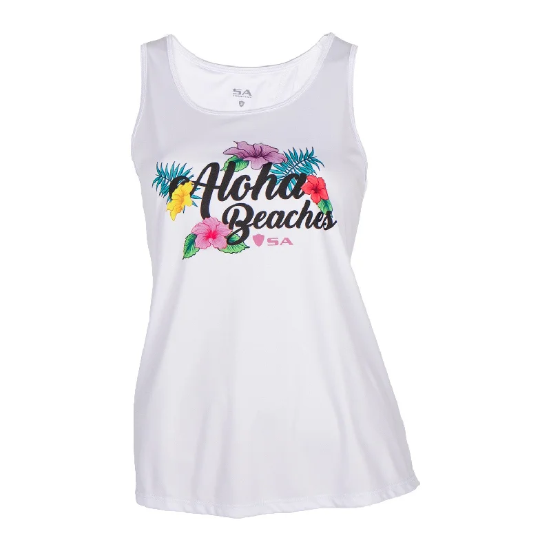 Stupidly Low Prices Tie Tank | White | Hawaiian