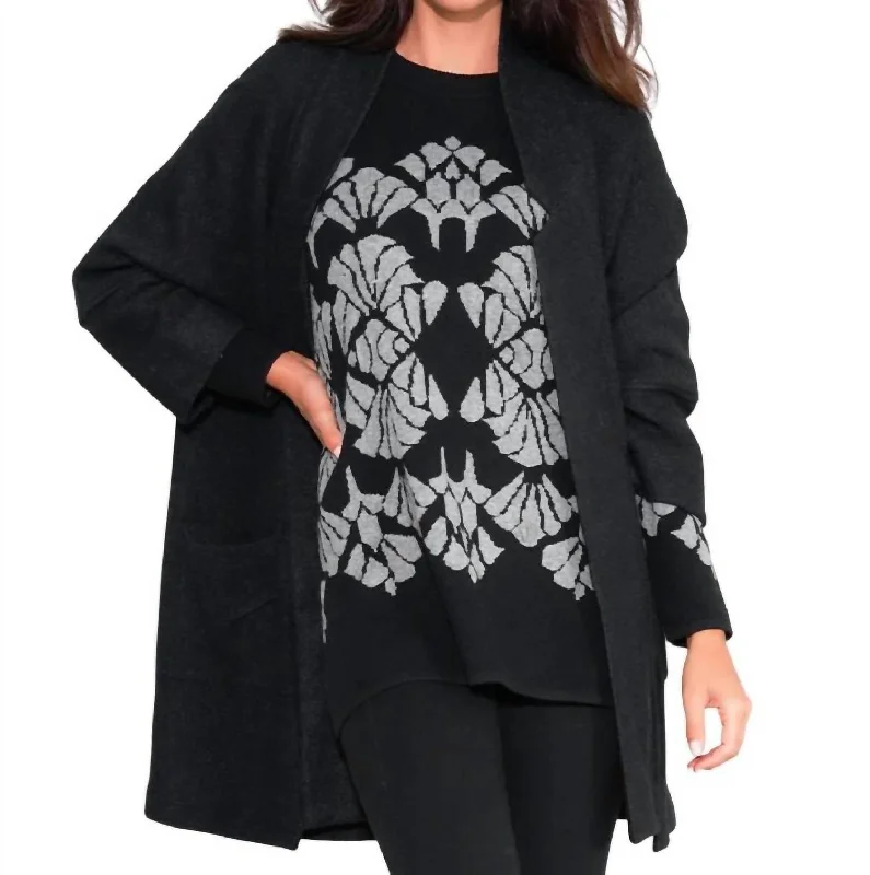 Stylish Savings Cozy Up Coat In Black