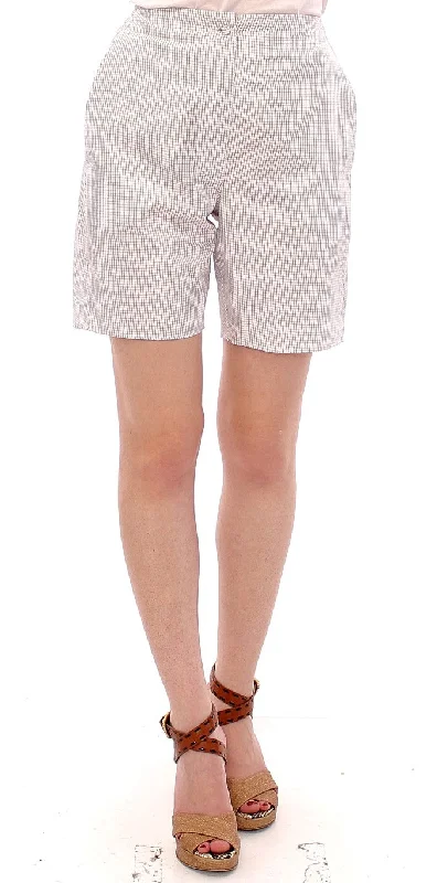 Seasonal Sale Andrea Incontri  Checke Stretch Cotton Women's Shorts