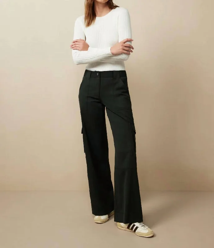 Stylish Basics Cargo Pant In Military