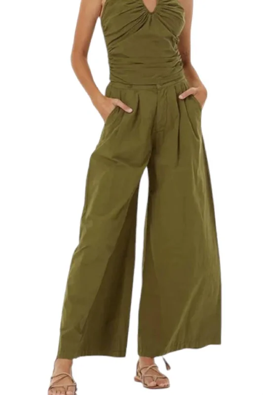 Chic Style, Always In Vogue Cosmo Pants In Kelp