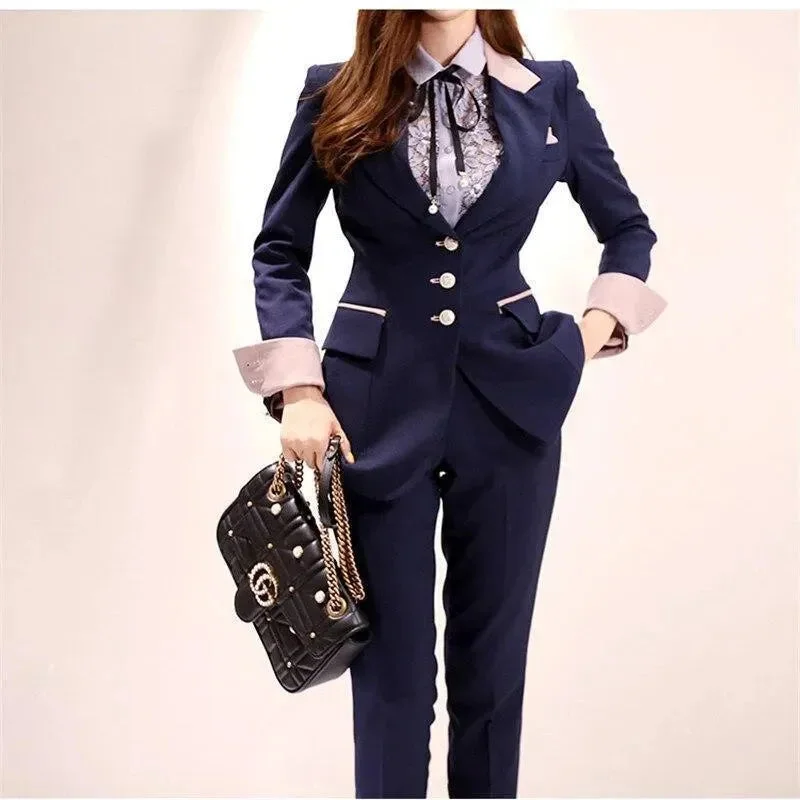 Modern Romance Runway Fashion Ladies Pantsuits