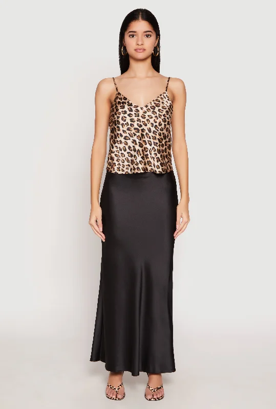 Limited Edition Satin Leopard Print Cami