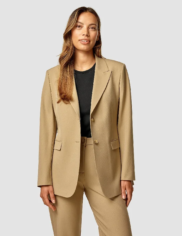 End Of Season Sale Essential Blazer Caramel