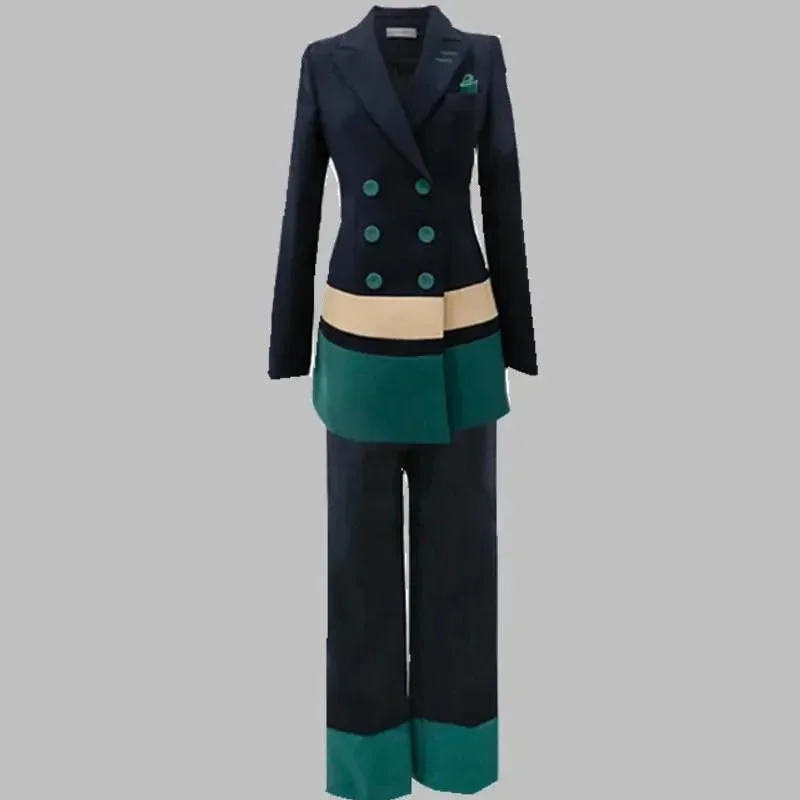 Seasonal Trend Women Patchwork Business Pantsuit