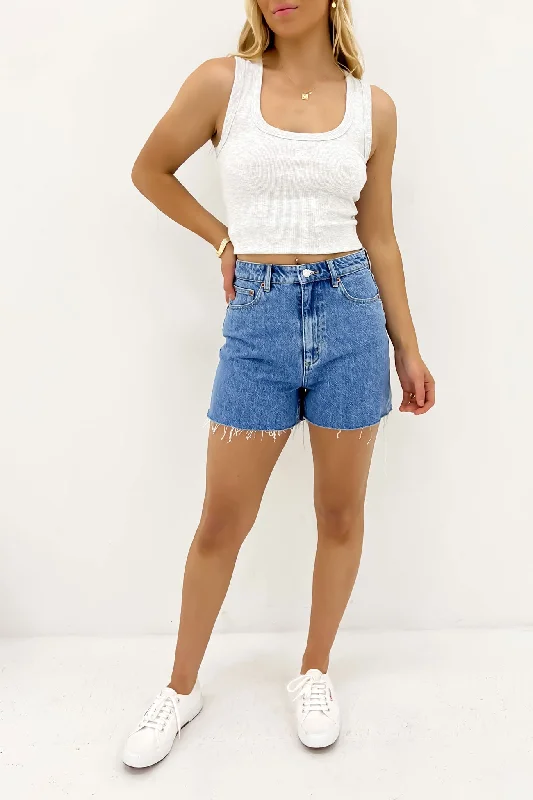 Chic Wardrobe High Relaxed Short Bold Blue