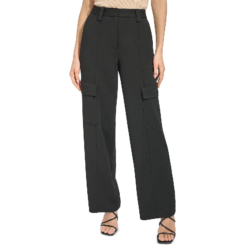 Discounts On Casual Weekend Styles Womens Crepe Mid-Rise Wide Leg Pants