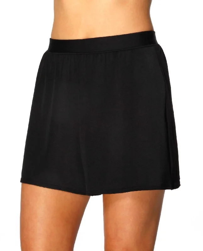 Must-Have Styles Loose Short Swim Bottom In Black