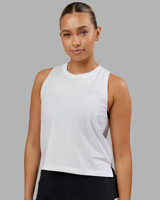 Style Revolution Deluxe PimaFLX Tank - White