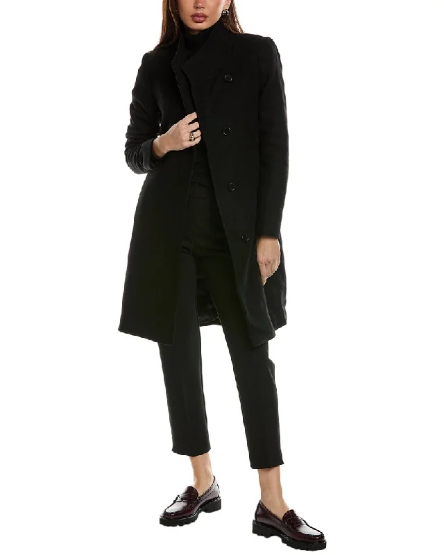 Relaxed Style Reiss Mia Mid-Length Wool-Blend Coat