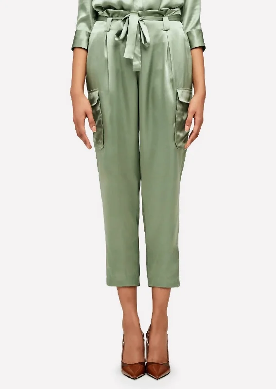 Fashion For Every Occasion Roxy Paperbag Cargo Pant In Light Ivy