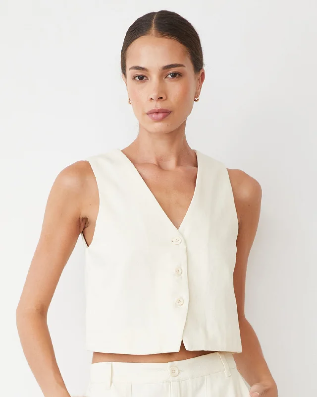 Style Breakthroughs Soft Twill Relaxed Vest