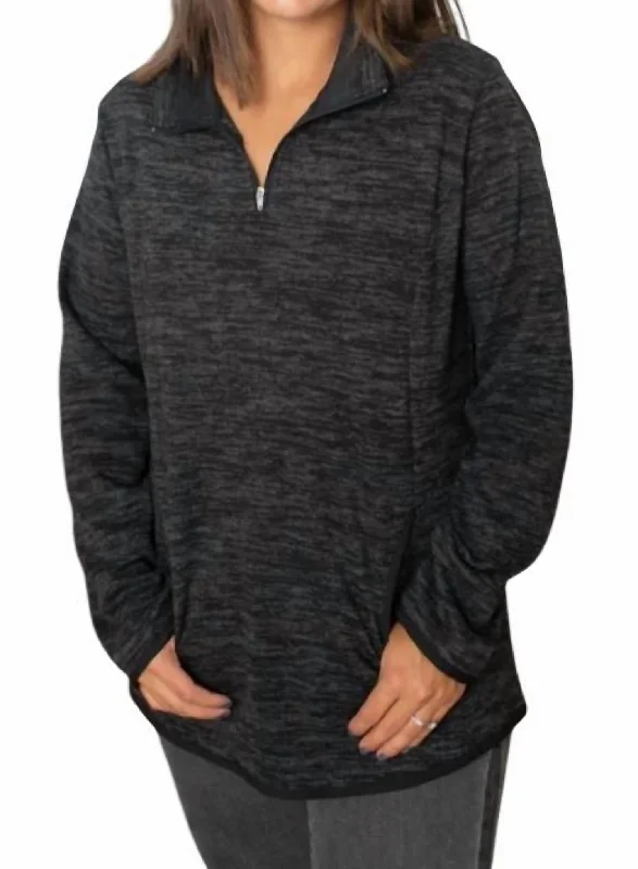 Special Offers Zipper Pullover In Grey