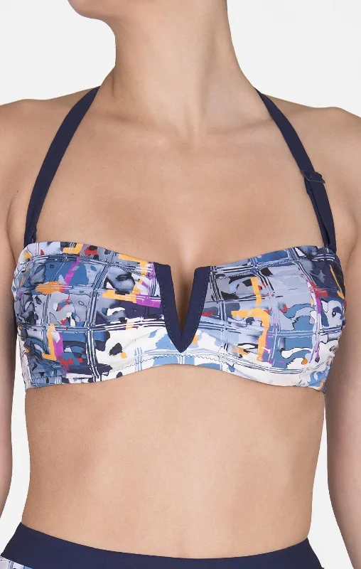 Trendsetting Threads Bandeau Bikini Top In Print