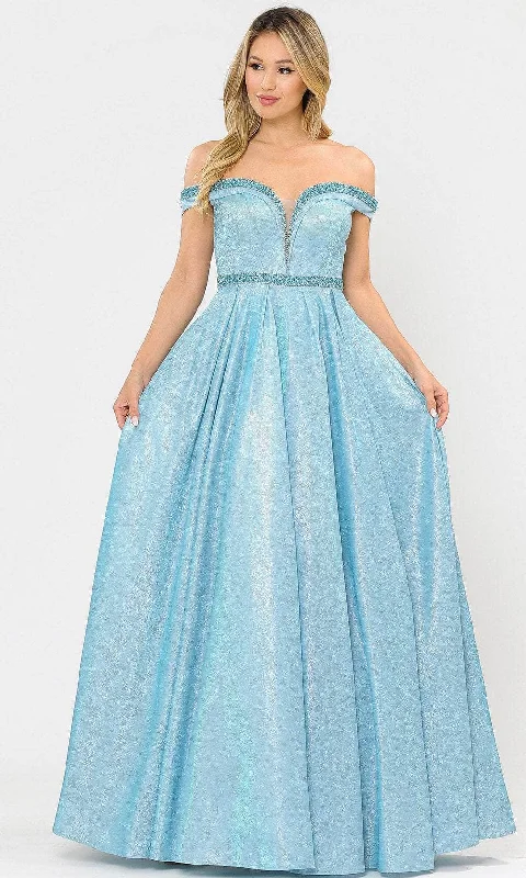 Sophisticated Outfits Poly USA 8664 - Off-Shoulder Sweetheart Gown