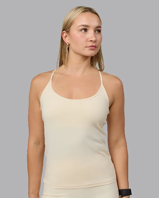 Cottagecore Rustic Charm Style Transition CloudFLX Shelf Bra Tank - Ivory