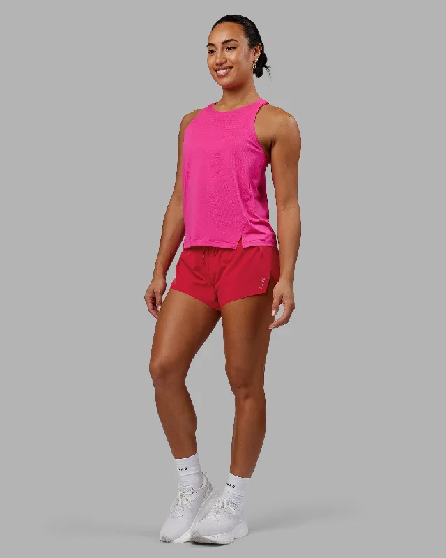 Fashion Forward Style Pace Running Tank - Ultra Pink