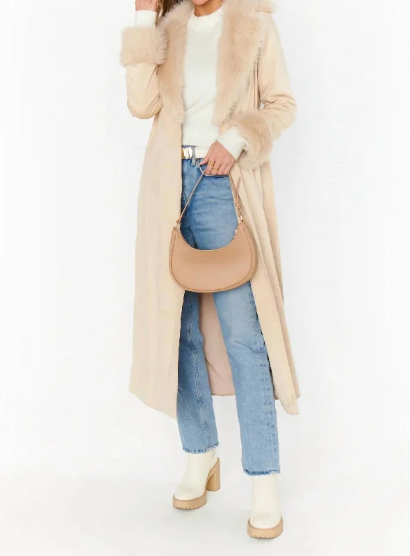 Everyday Basics Penny Lane Coat In Beige