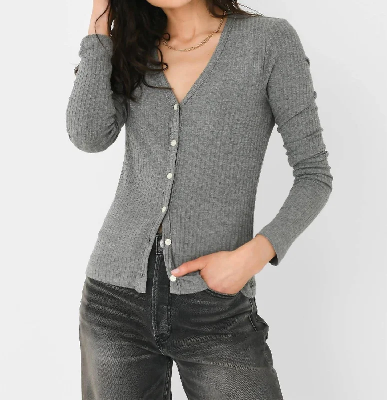 Must-Have Styles Ava Cardigan In Milano Grey