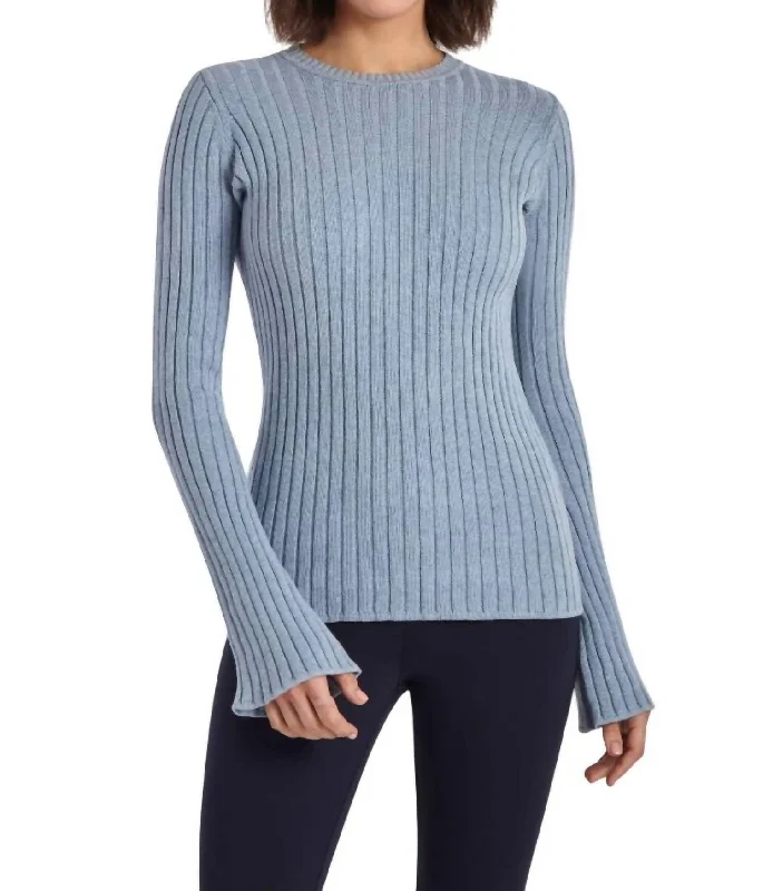 Trendy Women's Collection Venture Sweater In Blue Sky