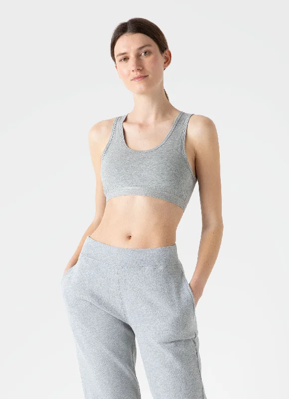 Trendy Women's Wear Collection Women's Crop Top in Grey Melange