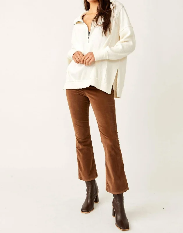 Chic And Edgy In My Feelings Crop Boot Pants In Chocolate