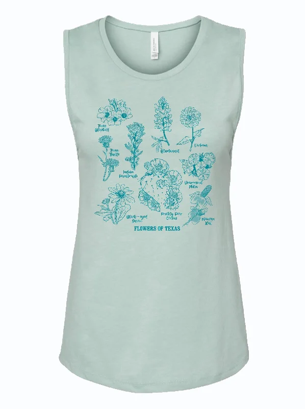 Fashion Sale Women's Flowers of Texas Muscle Tank