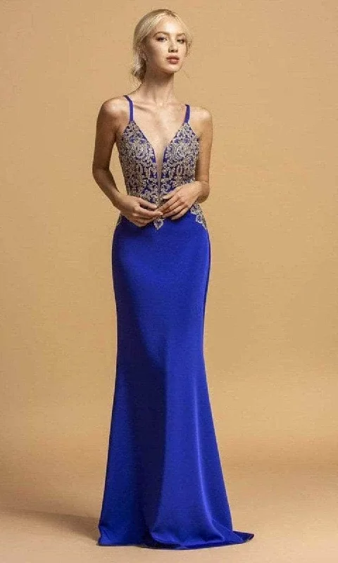 Casual Chic Trevi Collection L2185 - Beaded Bodice Evening Gown