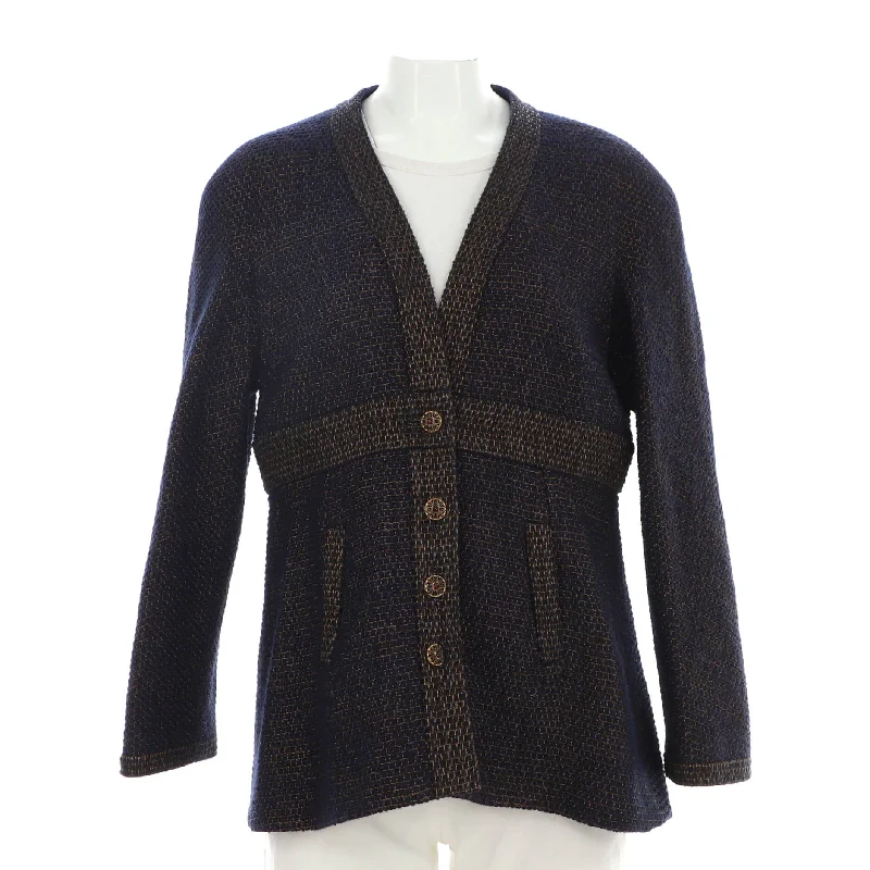 New Styles Just In Women's Two Pocket V-Neck Fitted Jacket Tweed