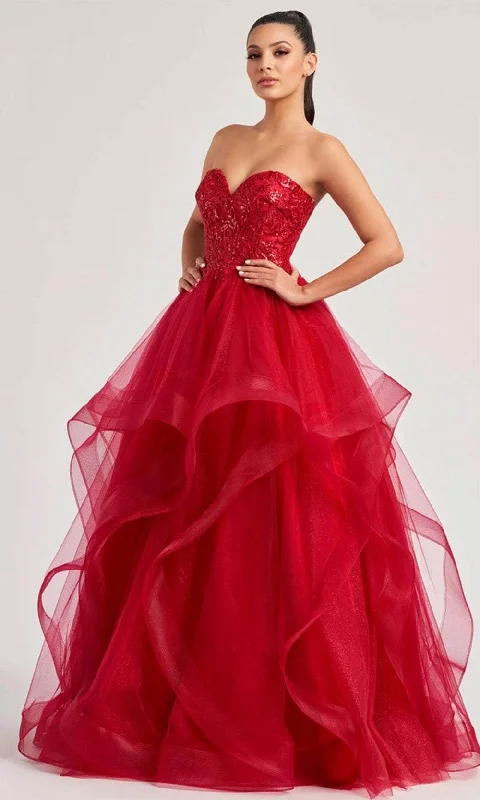 Holiday Glam Colette By Daphne CL8290 - Sweetheart Lace Up Gown