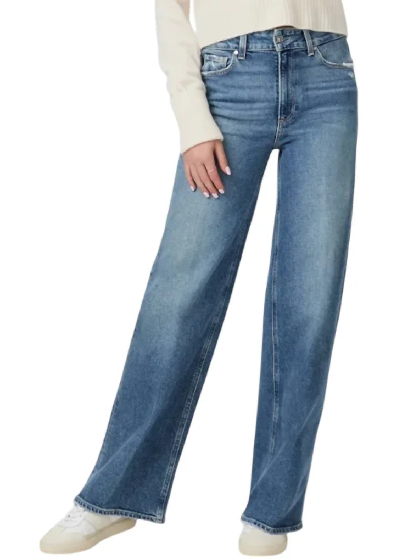 Mid - Week Surprise Sasha 32" Wide Leg Jeans In Storybook Distressed