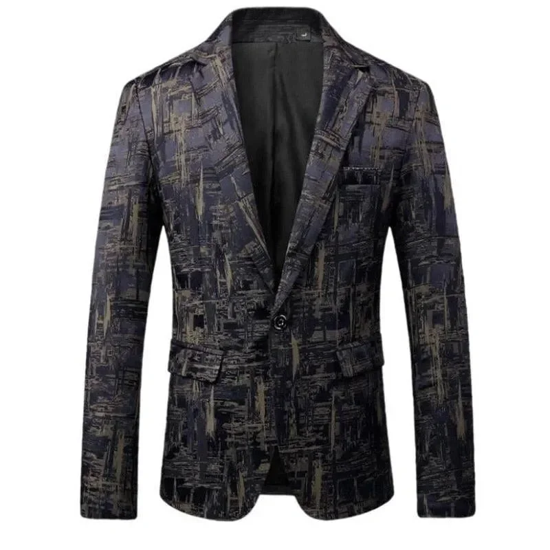 Trend Alert Men Blazer - Geometric Blazer