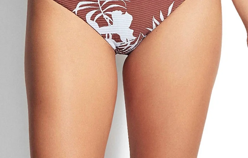 Weekend Exclusive Wild Tropics Hipster Bikini Bottom In Amber