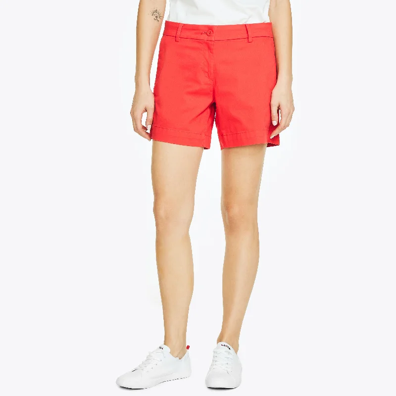 Chic Trends Unveiled Nautica Womens 6" Stretch-Twill Short