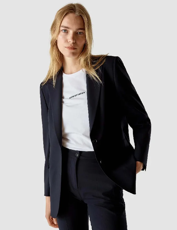 Versatile Wardrobe Essentials Essential Blazer Midnight Blue