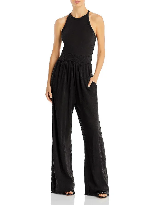 Elevated Style Womens Sleeveless Jersey Jumpsuit