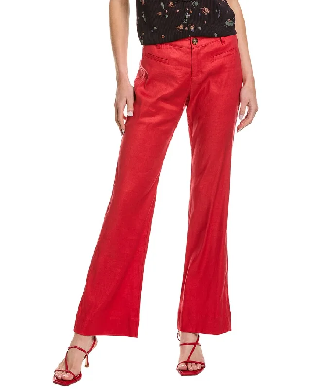 Vibrant Femme Fashion cabi Valentine Linen-Blend Trouser