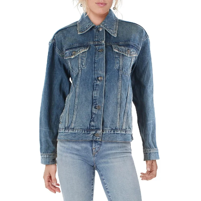 Best Sellers Womens Light Wash Midi Denim Jacket