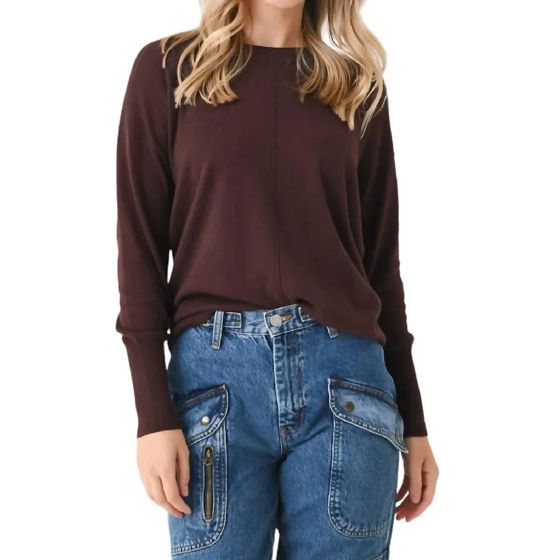 Everyday Fashion Women's Fringe Sweater In Chocolate