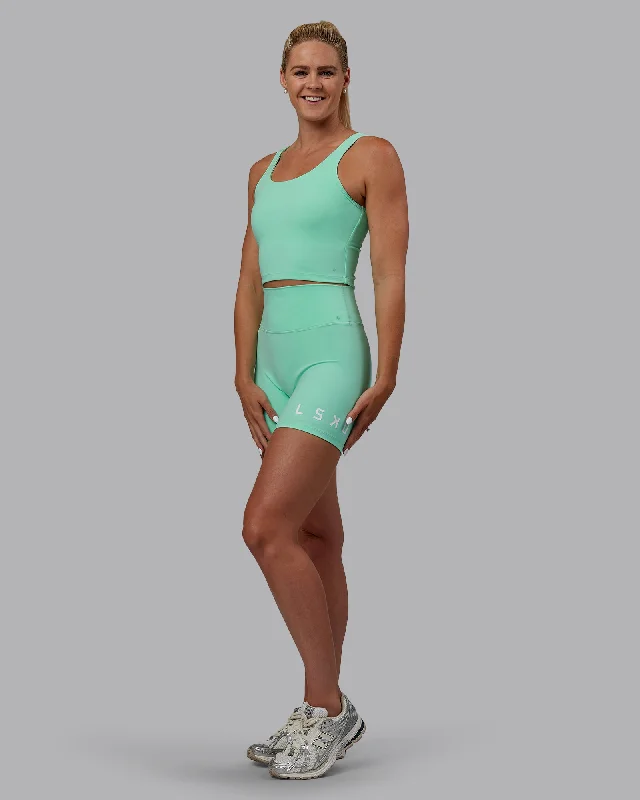 Limited Time Offer Gracious Shelf Bra Tank - Ice Green