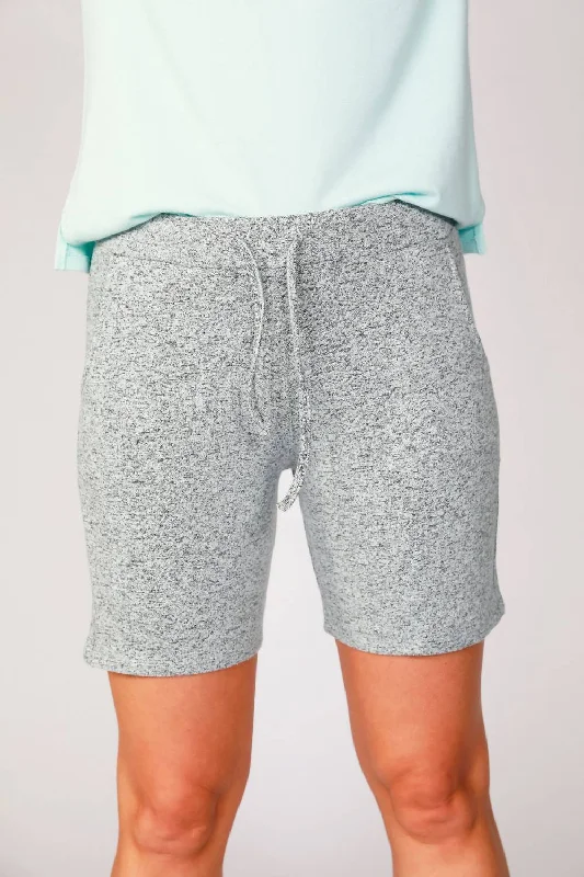 Weekend Exclusive Melange Shorts In Mist