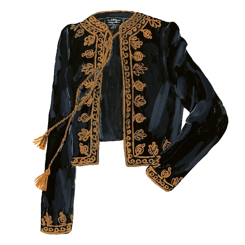 Sale Event, Prices Rock Embroidered Velvet Bolero