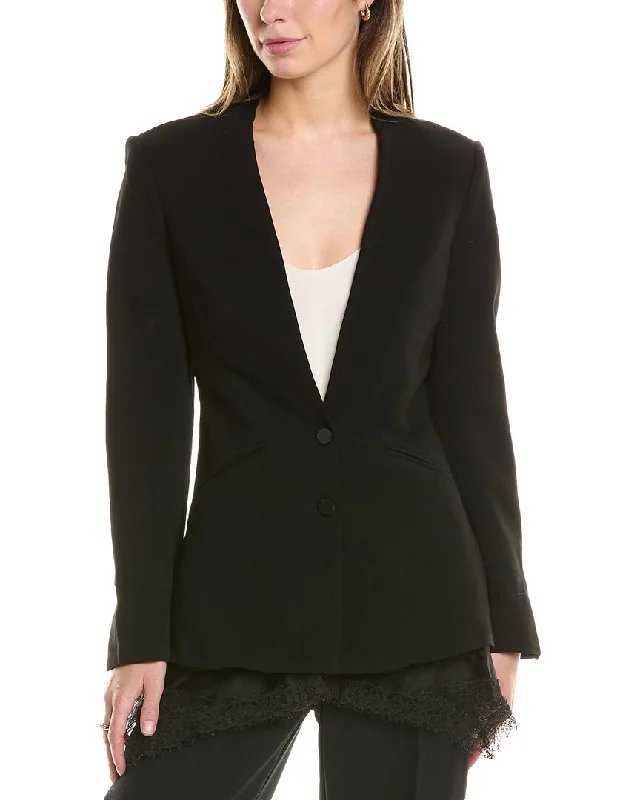 Everyday Glamour SIMKHAI Allie Crepe Combo Basque Jacket