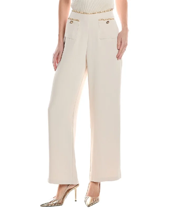 Premium Fashion Gracia Chain Trim Wide Leg Pant