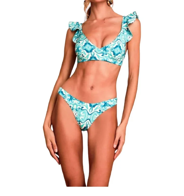 Your Timeless Wardrobe Awaits Algarve Bikini Set In Waves