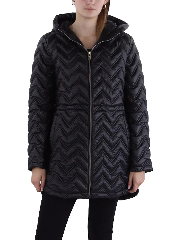 Casual Chic Clothing Womens Hooded Cold Weather Quilted Coat